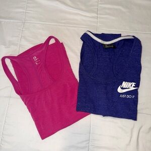 Bundle of 2 Racerback Tanks Nike and Gap fit